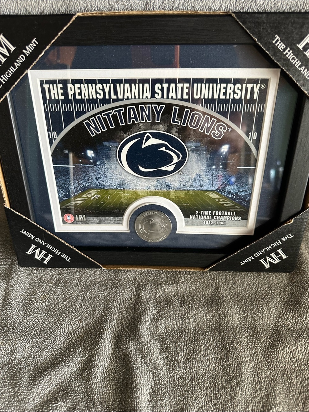 Penn State Nittany Lions Framed Collectible - Navy/White